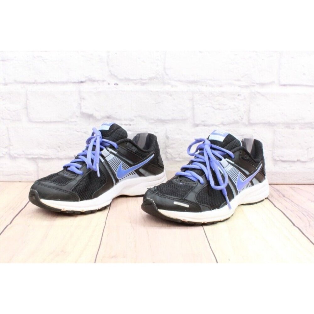 Nike  Dart 10 Purple Black Leather Mesh Breathable Running Sneakers US 8 - Picture 2 of 9